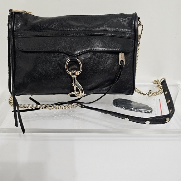 Rebecca Minkoff Mac Daddy NWOT Extra Fringe Dust Cover Black with Gold Hardware - Picture 6 of 16